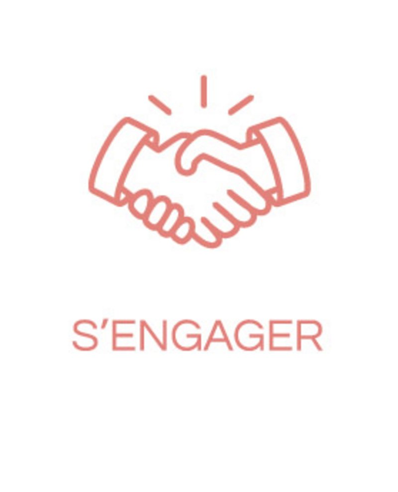 Icône poignée de mains pour lien vers page s'engager