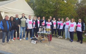 Equipe enseignante qui encadre le cross aux côtés de Jacques Moignard