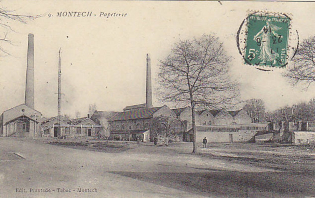Vue de la papeterie début 20eme siecle