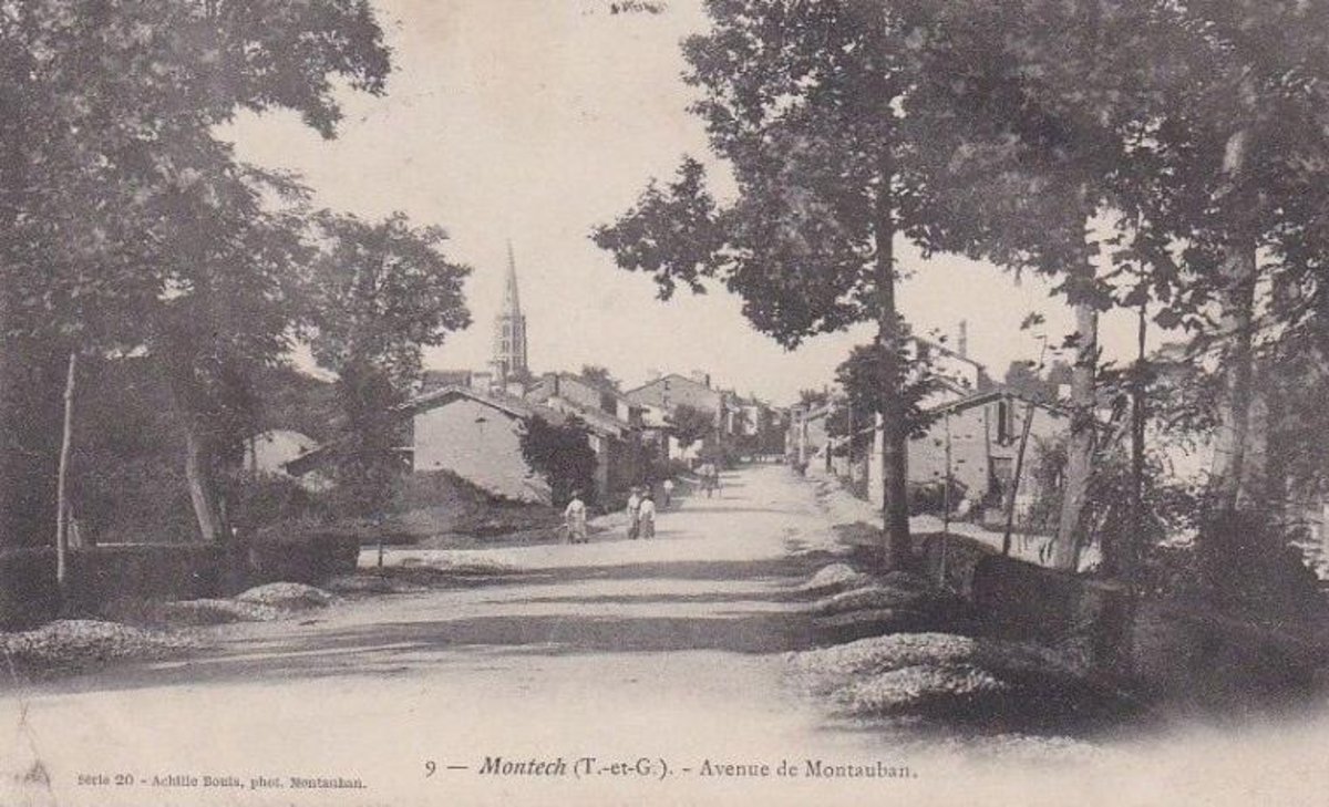 Vue de l'avenue de montauban milieu 20eme siècle