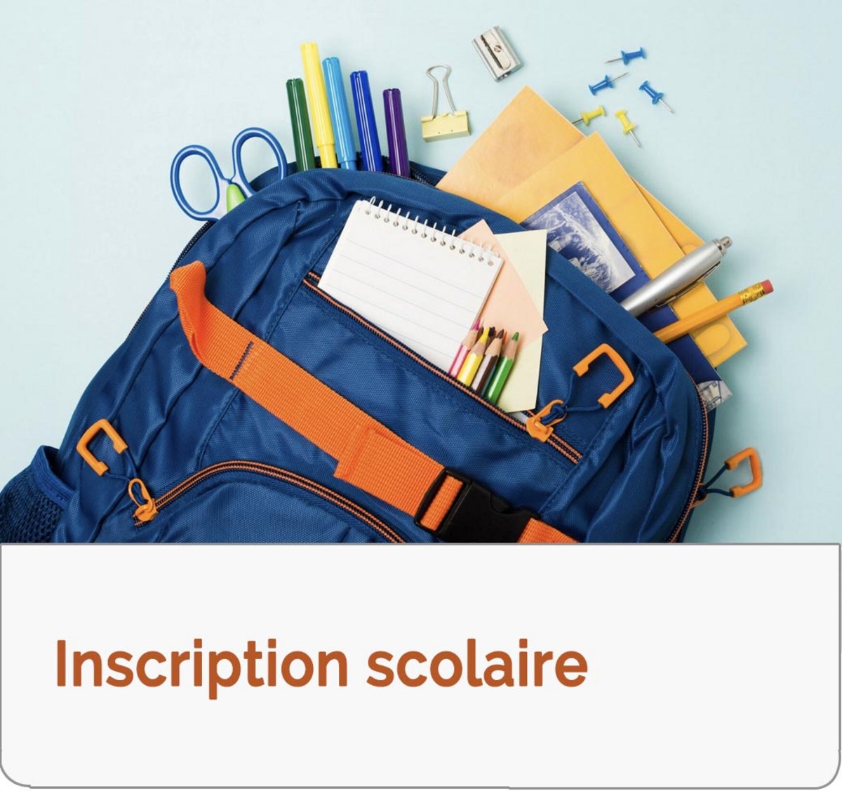 Cartable avec fournitures