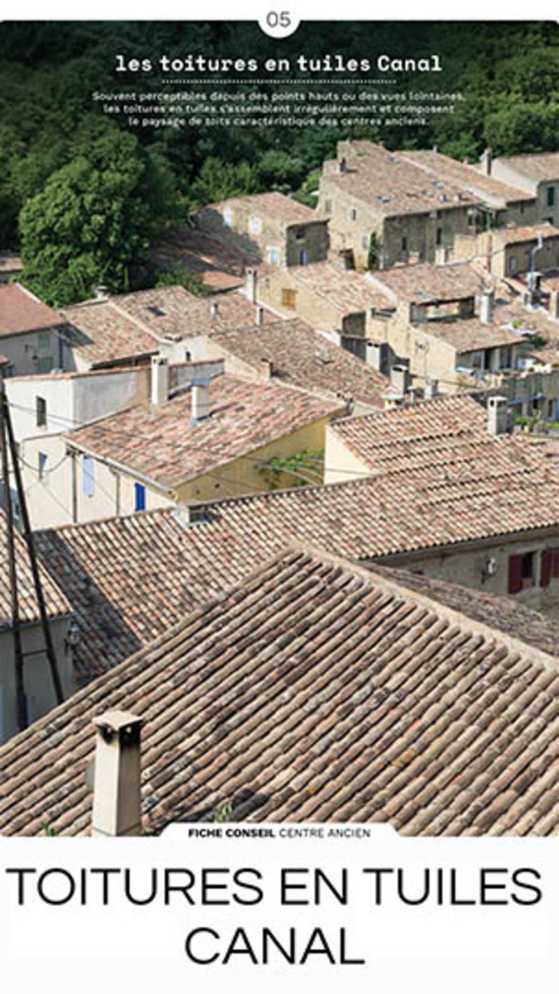 Vue de toits de maisons