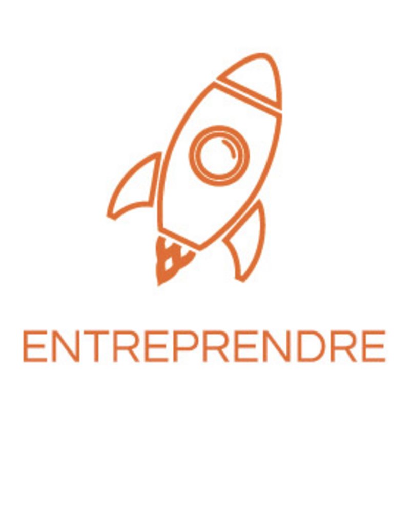 Icône fusée pour lien vers page entreprendre