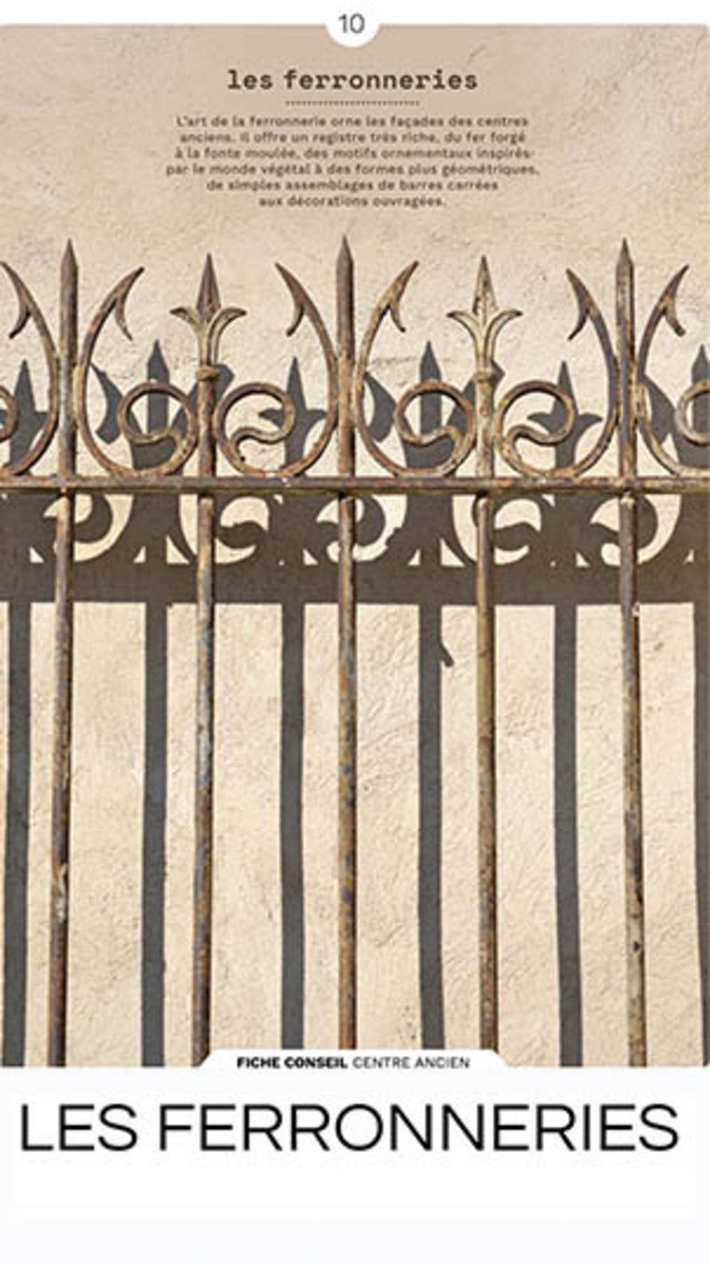 grille en fer forgé