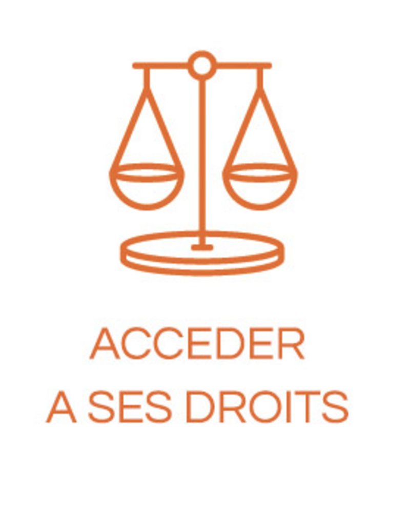 Icône balance pour lien vers page accéder à ses droits